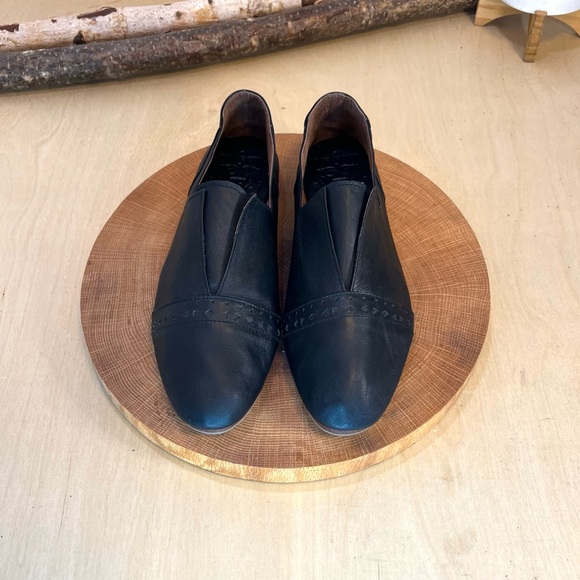 *Bali Elf | Black Leather Handmade Cap Toe Loafers Size 9.5 - Picture 4 of 16